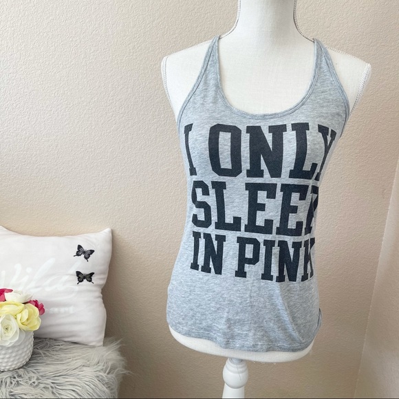 3/30 pink Victoria’s Secret I only sleep pink top - Picture 1 of 6